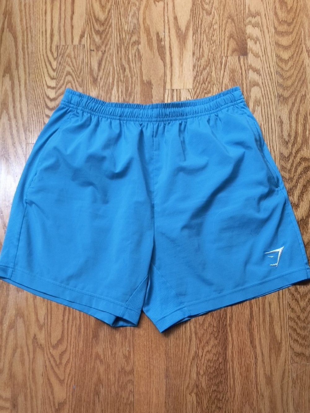 Gymshark Men's Turquoise Performance Training Shorts - Large